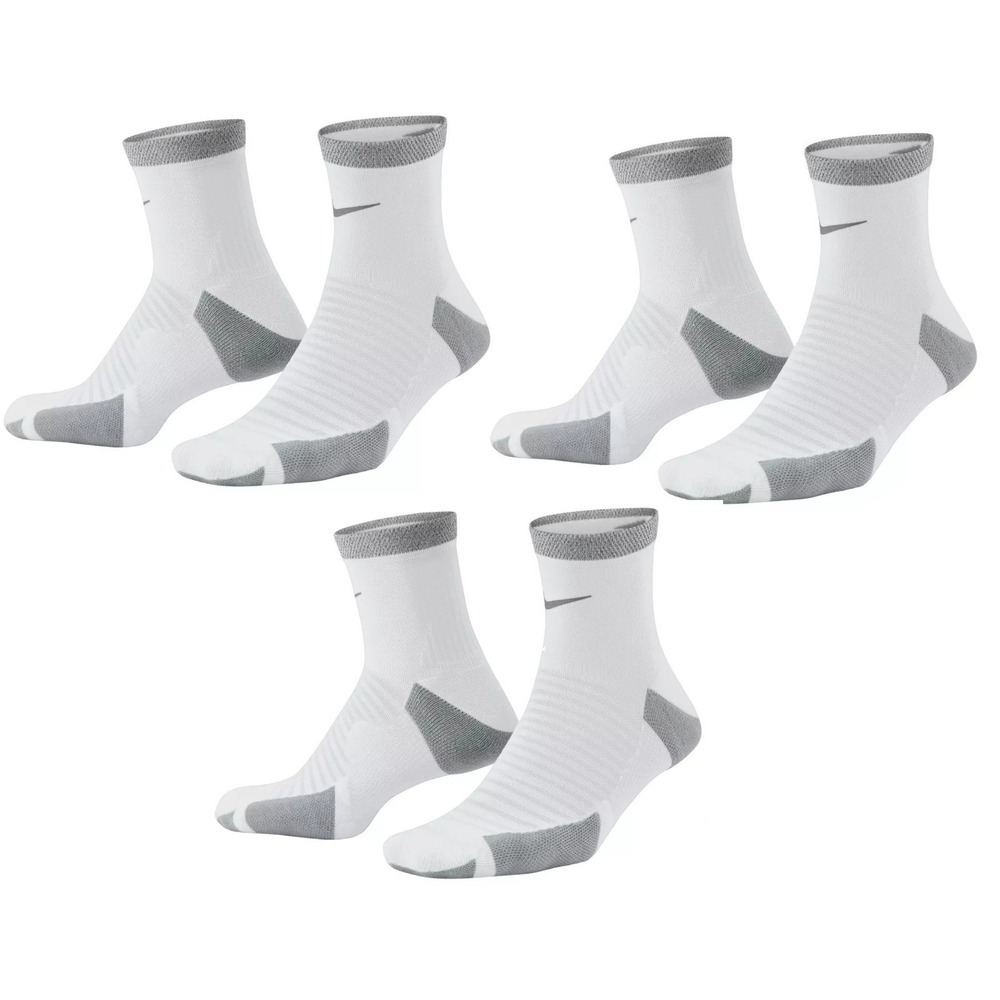 Nike Dri-FIT Unisex Spark Cushioned Ankle Socks Men 6-7.5 Women 7.5-9 NEW 3-Pack